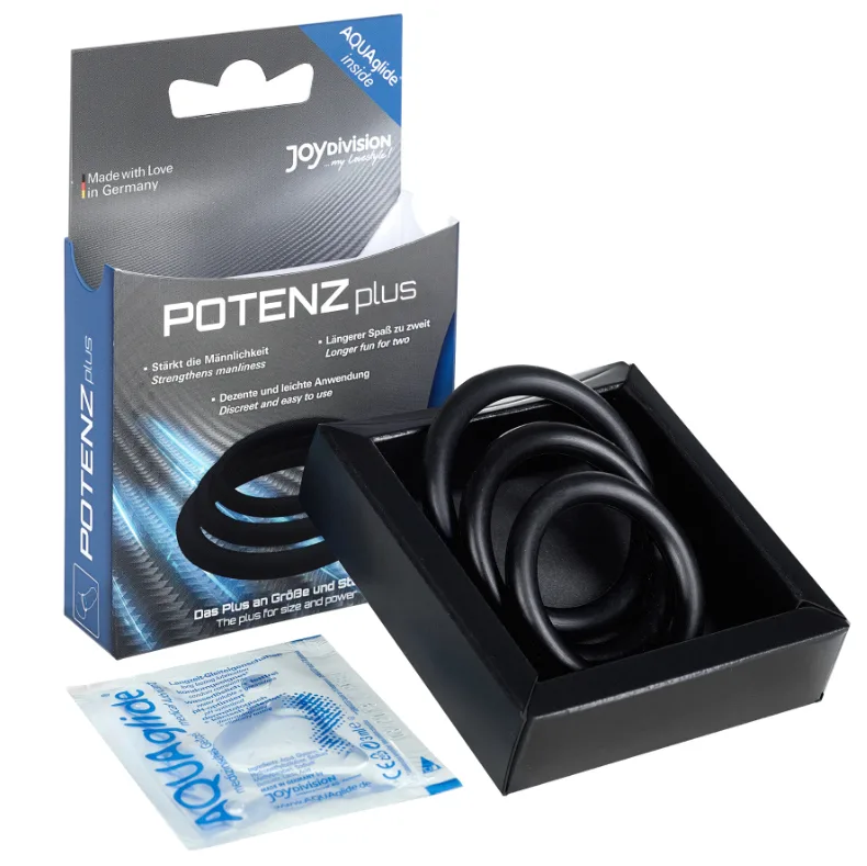Joydivision Potenzduo - Plus 3 Black Rings Set - S, M, L - Image 2