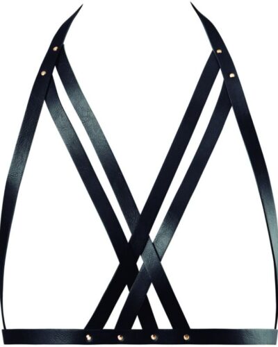 Bijoux Indiscrets Maze - Halter Bra Harness Black