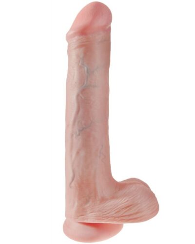 King Cock - Dildo With Balls 35.6 cm Flesh
