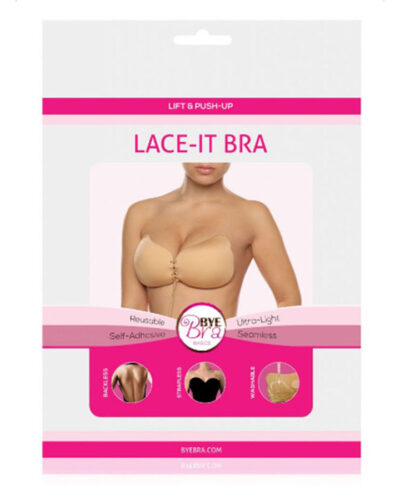 Bye-Bra - Lace-It Enhancement Push-Up Beige Cup D