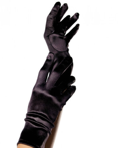 Leg Avenue - Satin Gloves Black