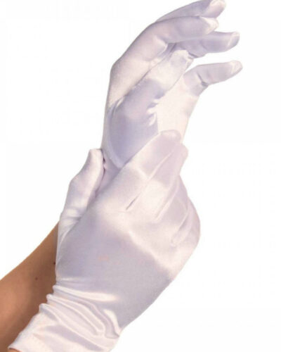 Leg Avenue - Satin Gloves White