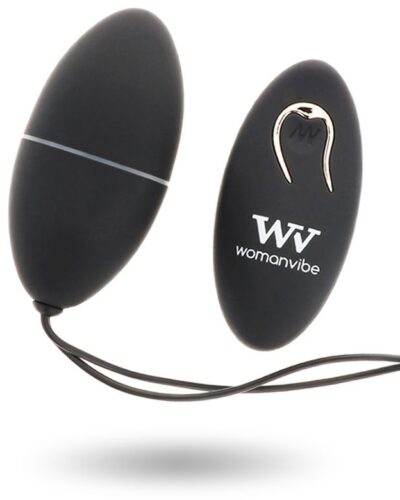 Womanvibe - Alsan Egg Remote Control Black Silicone Black