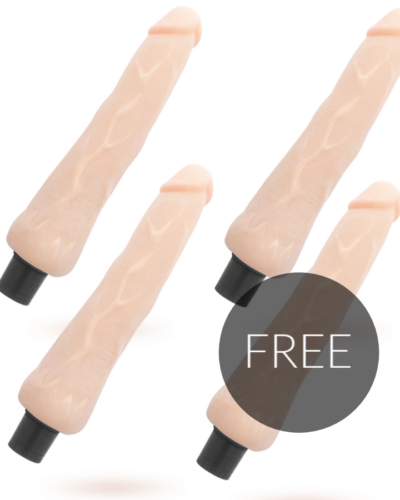 Loveclone - Ragnar Self Lubrication Vibrator 24.5 cm -O- 3.5 cm 3 +1 Free