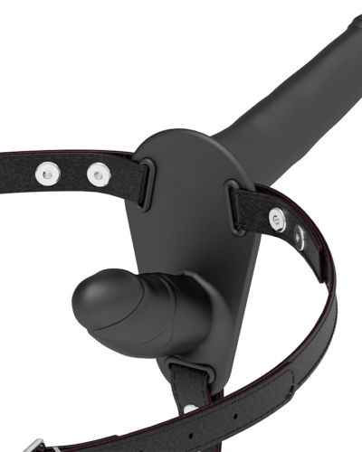 Fetish Submissive Harness - Black Double Penetration