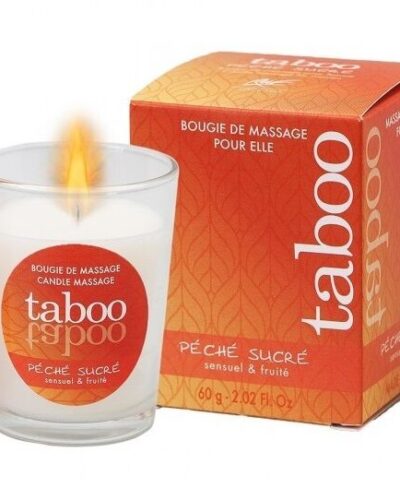 Ruf - Taboo Massage Candle For Her Peche Sucre Nectarine Aroma