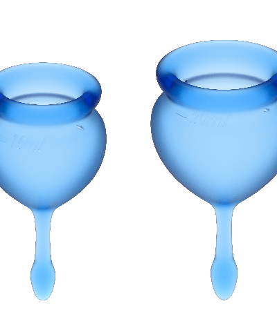 Satisfyer - Feel Good Menstrual Cup Dark Blue 15 + 20 ml