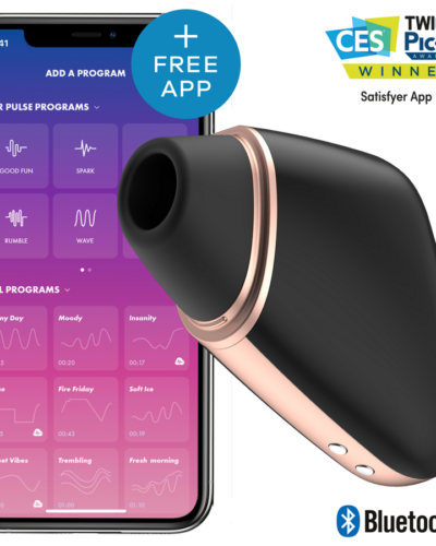 Satisfyer - Love Triangle Air Pulse Stimulator  Vibrator Black