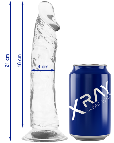 X Ray - Clear Cock 21 cm -O- 4 cm