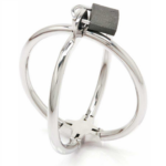 Metal Hard - Criss Cross Handcuff Stainless Steel Restraints
