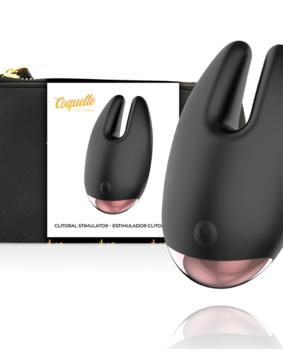 Coquette Chic Desire - Clitorial Stimulator Black / Gold Double Ball