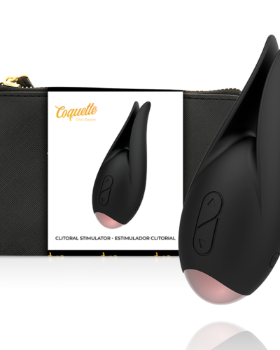Coquette Chic Desire - Clitorial Stimulator Black / Gold Flower