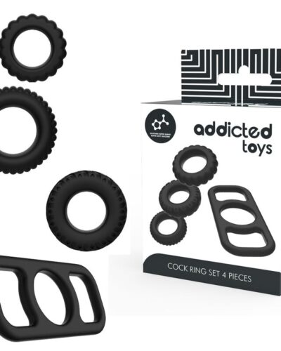 Addicted Toys - Cock Ring Set 4 Pieces