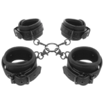 Fetish Submissive - Set Of Hand And Ankle Handcuffs With Noprene Lining