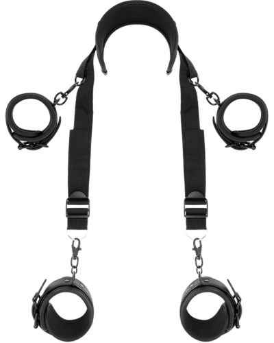 Fetish Submissive - Master Position With 4 Noprene-Lined Handcuffs