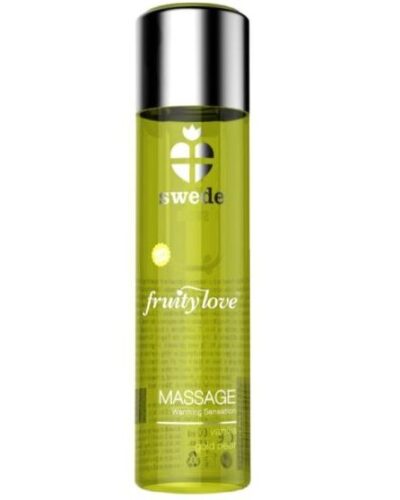Swede - Fruity Love Warming Effect Massage Oil Vanilla And Gold Pear 60 ml.