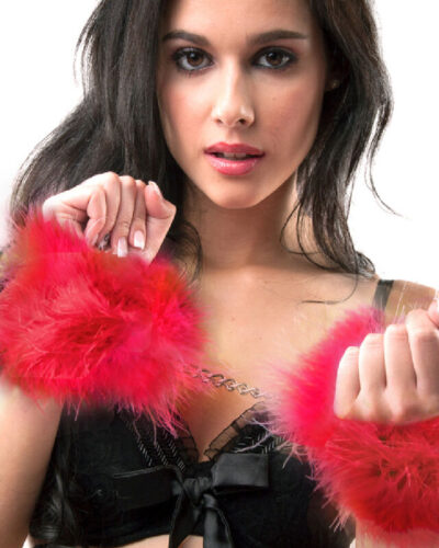 Secretplay - Red Marabou Handcuffs