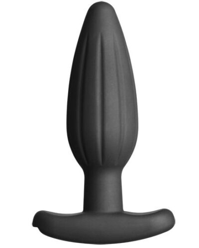 Electrastim - Silicone Black Rocker Butt Plug Medium