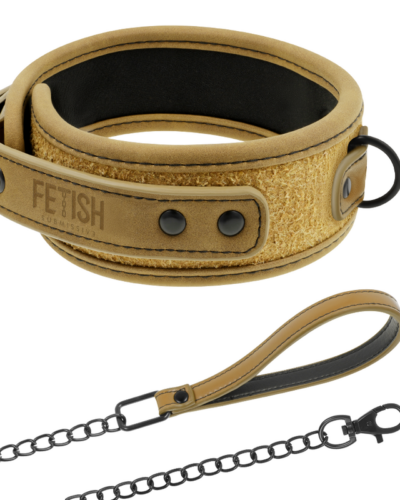 Fetish Submissive Origen - Neoprene Lined Necklace With Chain