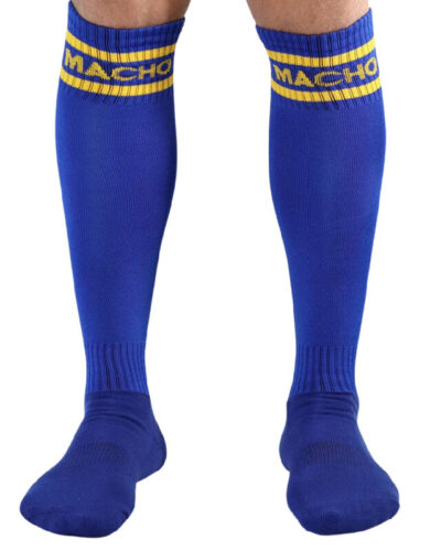 Macho - Long Socks One Size Blue