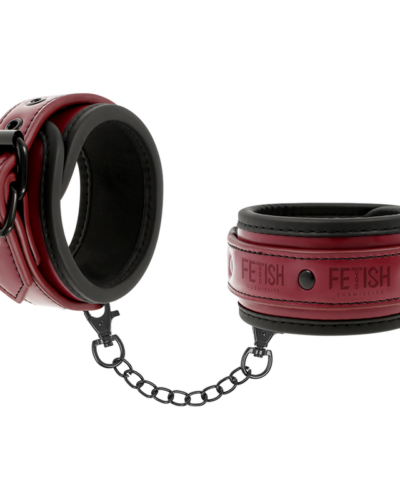 Fetish Submissive Dark Room - Vegan Leather Handcuffs With Neoprene Lining