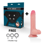 Rockarmy - Harness + Liquid Silicone Premium Mustang Realistic 18 cm -O- 4.14 cm